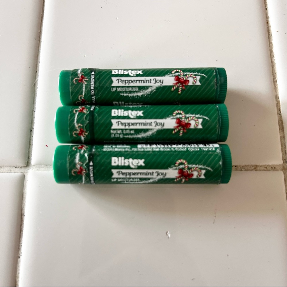 Blistex peppermint joy 3 pack sealed